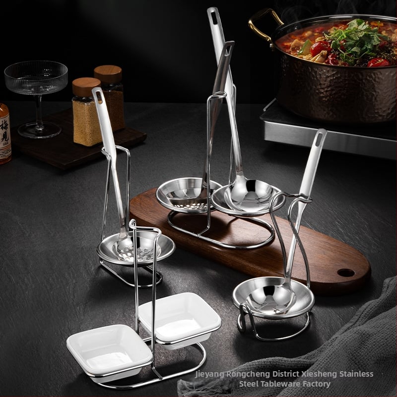 Rozsdamentes acél kanállállvány kereskedelmi konyhákhoz – tartó kanálakhoz és szűrő rács