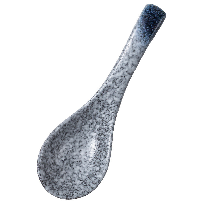 Jaapani stiilis keraamiline supilusikas pikkade käepidemetega