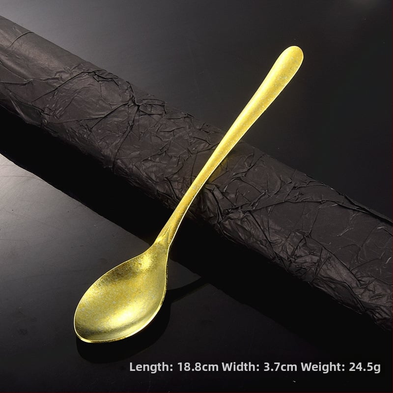 Jää lusikas puhtast titaanist, südamekujuline kristallidisain ja pikk käepide (modernne minimalistlik stiil; kohandamine saadaval)