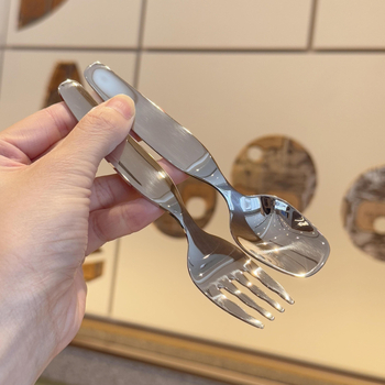 Laste lusikas roostevabast terasest, Korea stiilis, peegelviimistlus, Hongzheng bränd