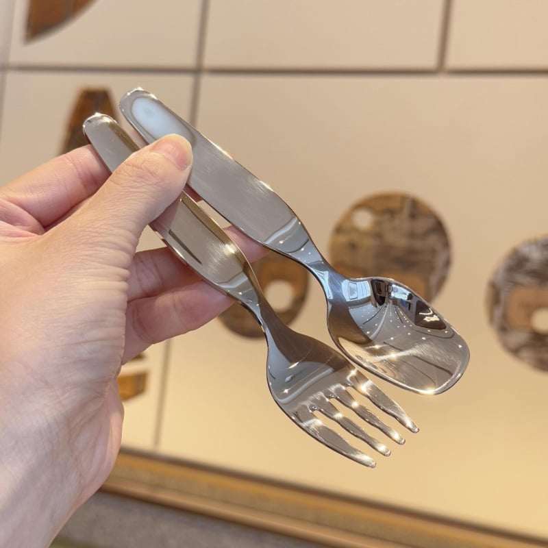 Laste lusikas roostevabast terasest, Korea stiilis, peegelviimistlus, Hongzheng bränd