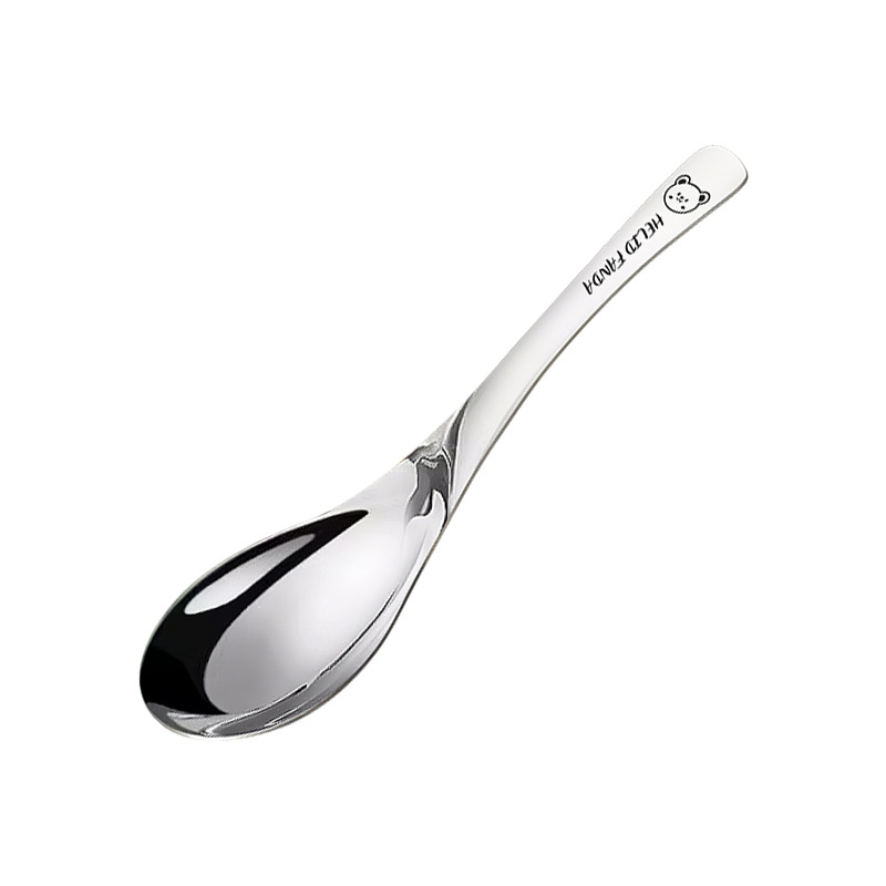 Laste Earl lusikas 304 roostevabast terasest, armas Hehe bear muster, peegelviimistlus