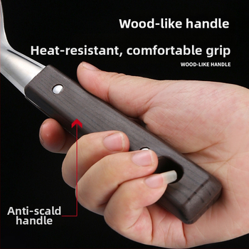 Supi lusikas ja spatula komplekt – roostevaba teras, PP käepide, kaasaegne minimalistlik stiil, libisemisvastane ja kuumuskindel