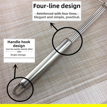 Skimmer για κατσαρόλα με μακριά λαβή και διπλά αγκίστρια — ανοξείδωτο ατσάλι 304, αντοχή σε υψηλές θερμοκρασίες