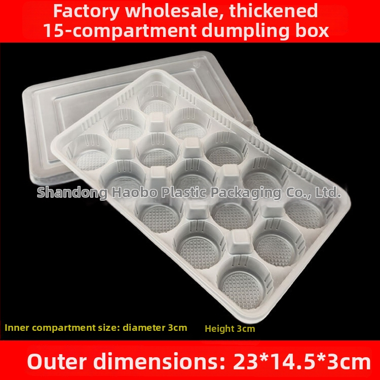 Jednorazová plastová krabička na wonton na odnesenie s hrubším dnom, nie je vhodná do mikrovlnky, s tlačeným logom, licenčné číslo Lu xk16-204-04394, hrubá hmotnosť 2,5 kg