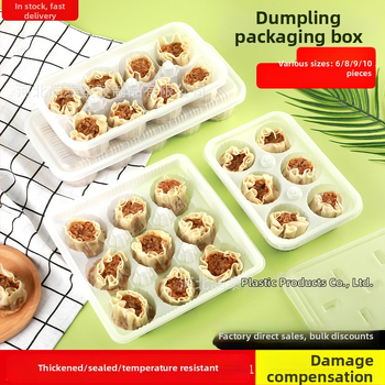8-dielna jednorazová krabica na balenie dim sum, plastová, potravinárskej kvality, uzavretá