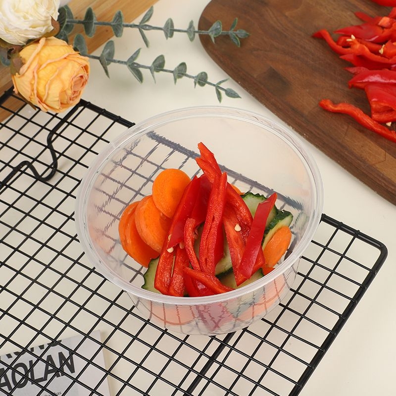 Еднократна кутия за обяд с капак – PP материал, микровълнова безопасна, пакет от 5/10, Clean Energy