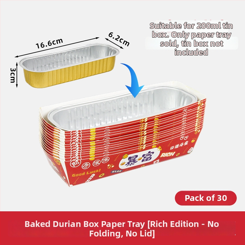 Woodwind Krabička na durian gril s papierovou podložkou z drevennej celulózy – obdĺžniková, biologicky rozložiteľná, balenie 1000 ks