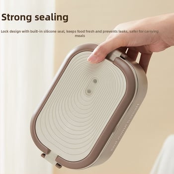 Cutie de prânz electrică portabilă cu încălzire fără apă, capacitate 1.1–1.2 L, 18 W, 220 V, vas interior din oțel inoxidabil 304, izolație cu două straturi