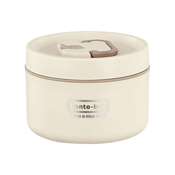 Кутия за обяд от неръждаема стомана, термоизолирана, кръгла, водонепропусклива, 501-800 мл, еднослойна