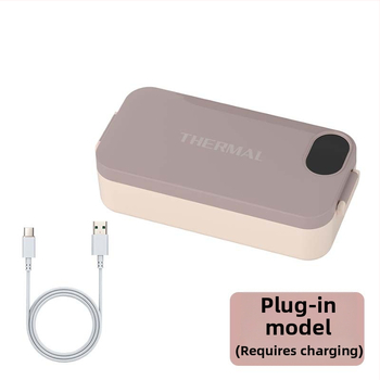 Cutie electrică pentru prânz cu încălzire fără apă, alimentare USB 5V 15W, recipient interior din oțel inoxidabil, model F13