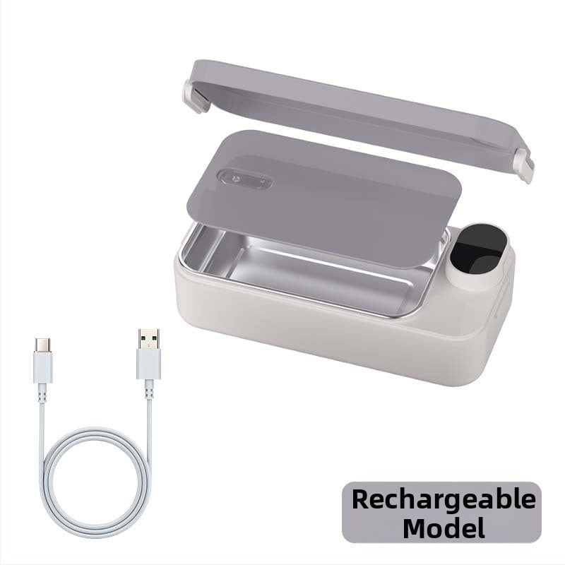 Cutie electrică pentru prânz cu încălzire fără apă, alimentare USB 5V 15W, recipient interior din oțel inoxidabil, model F13