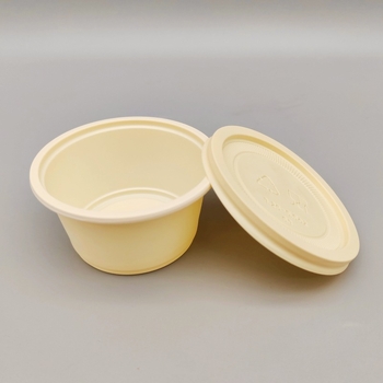 Еднократни биоразградими кутии за обяд от царевичен нишесте с капак, подходящи за микровълнова фурна, персонализирани