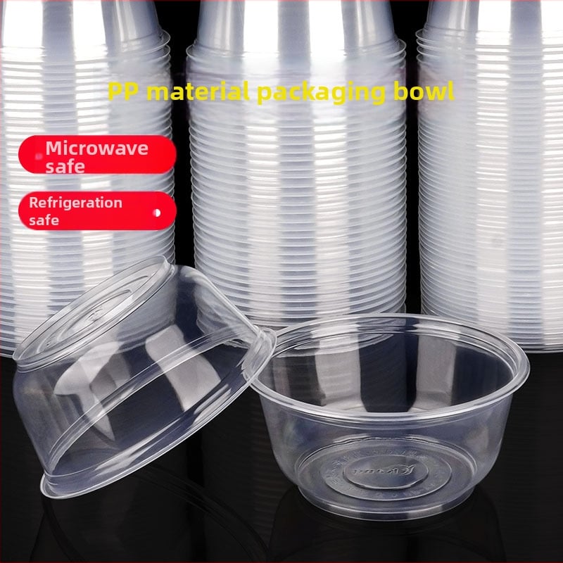 Ühekordne plastikust toidukauss, ümmargune, paksu seinaga, maht 300–900 ml, 600 tk/pak