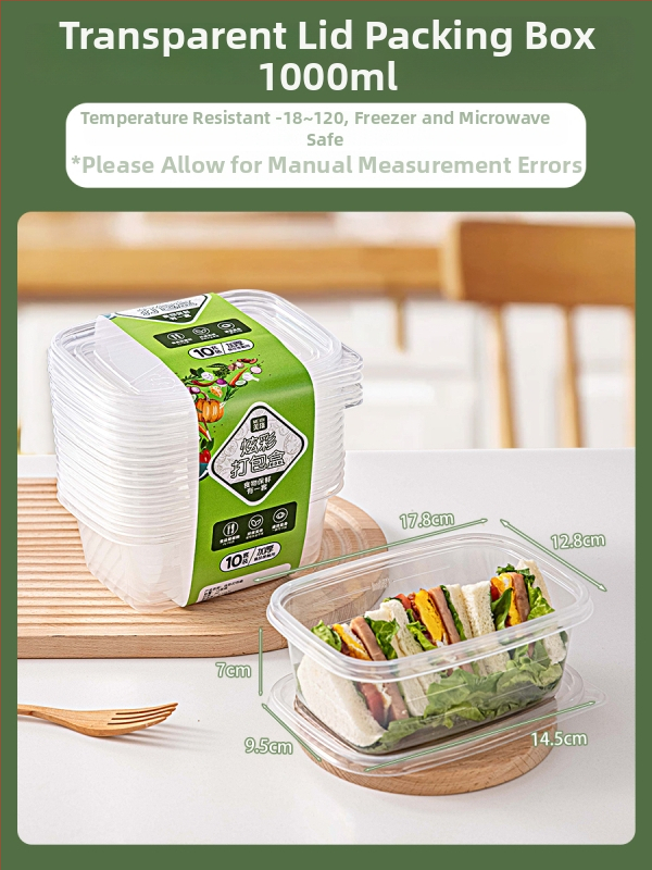 Jednorázová PP krabička na obed s misou a paličkami, potravinárska kvalita, biologicky rozložiteľná, pre kancelárske použitie