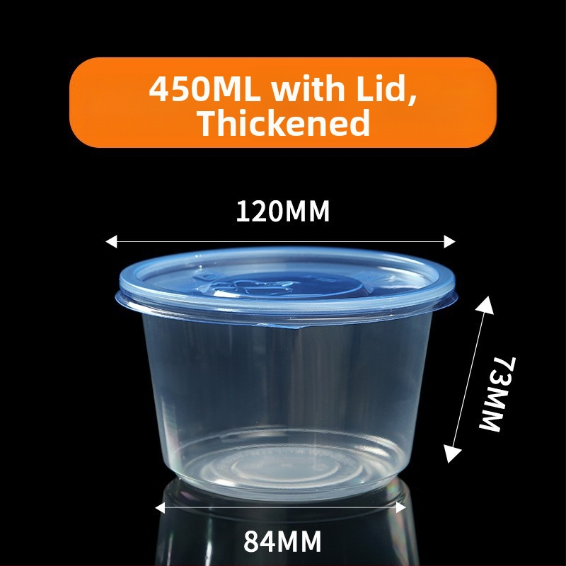 Jednorázová miska, spevnený PP5, vysokoteplotná odolnosť, mikrovlnná rúra, tlač loga