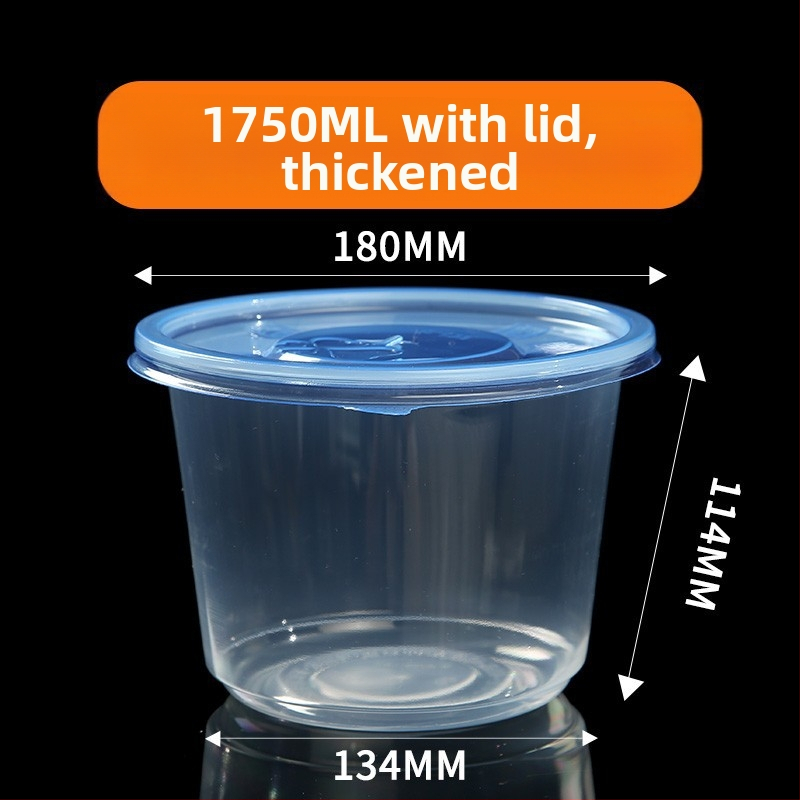 Jednorázová miska, spevnený PP5, vysokoteplotná odolnosť, mikrovlnná rúra, tlač loga