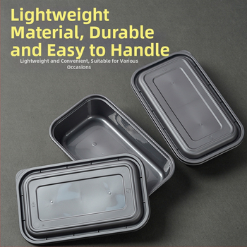 Jednorazová obdĺžniková krabica na obed, vhodná do mikrovlnky, potravinársky PP materiál, možnosť potlače loga