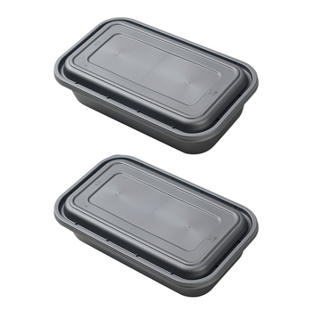 Еднократна правоъгълна кутия за обяд, подходяща за микровълнова, хранителен PP материал, печат на лого наличен