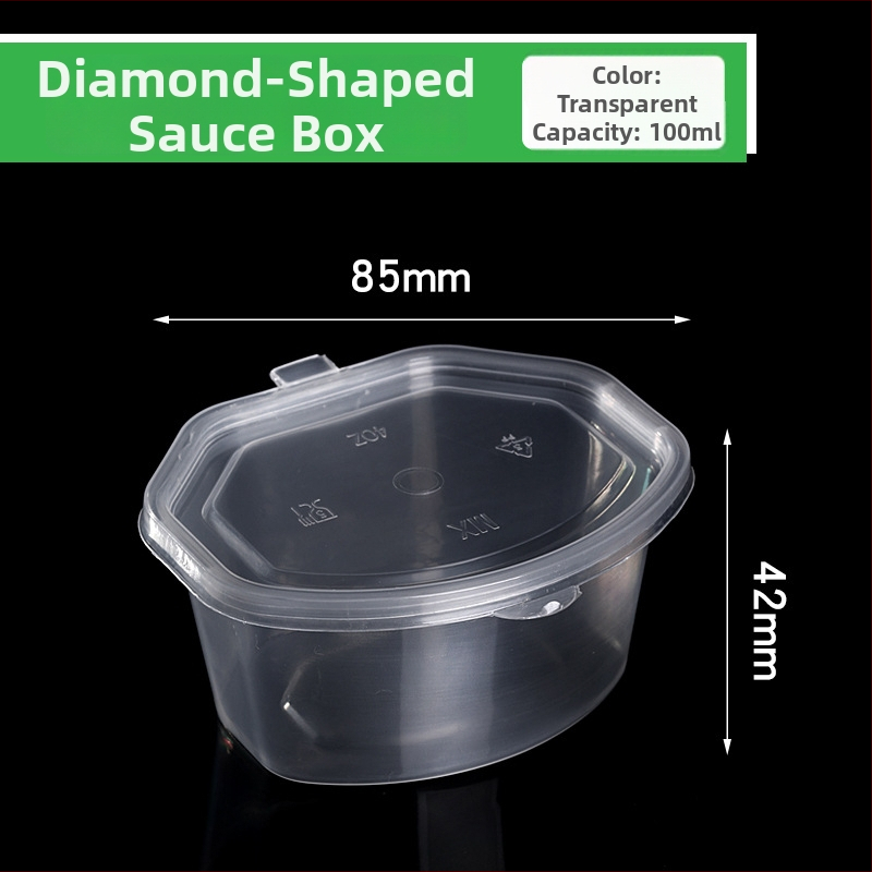 Jednorázový pohár na omáčku s viečkom na donášku, z plastu, vhodné do mikrovlnky, tlač loga k dispozícii, prispôsobenie k dispozícii