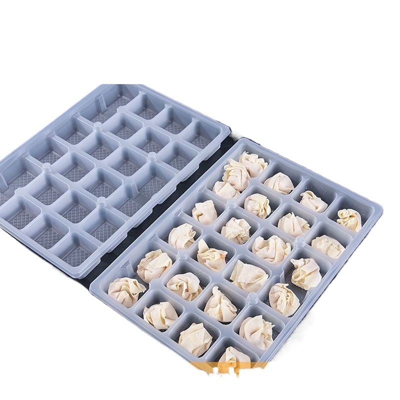 Cutie de transport din plastic, dreptunghiulară, pentru takeout, 24 compartimente, cu capac, din plastic, poate fi congelată, nu este compatibilă cu cuptorul cu microunde