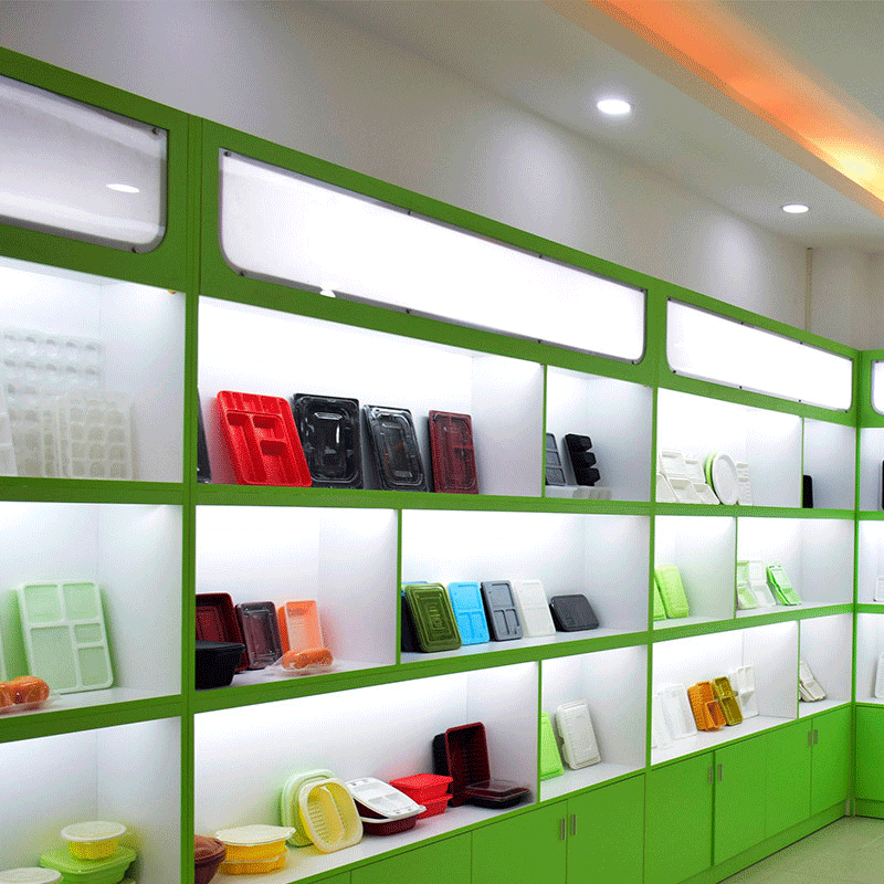 Еднократни пластмасови прибори за хранене с отпечатан логотип, персонализирани кутии и купи за бързо хранене, безопасни за микровълнова, биоразградими.