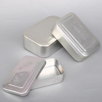 Aluminijska kutija za ručak, pravokutna, 1–2 L, prenosna, neizolirana