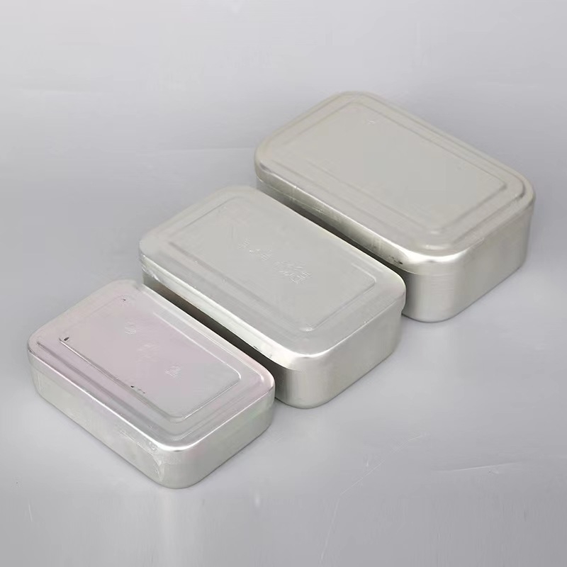 Aluminijska kutija za ručak, pravokutna, 1–2 L, prenosna, neizolirana