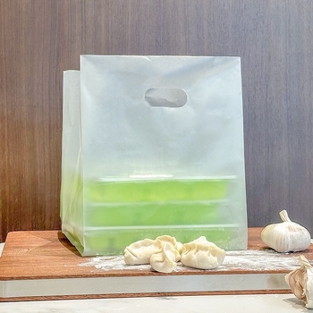 Geantă de ambalare pentru dumplings, pungă de plastic de unică folosință pentru prânz/livrare, stil simplu, cuptor cu microunde: Nu, biodegradabilă: Da