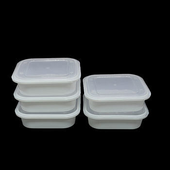 Еднократна кутия за обяд, квадратна с капак, PP хранителен клас, дебела конструкция, система против кражба, неподходяща за микровълнова печка