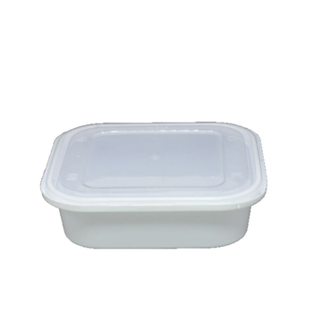 Еднократна кутия за обяд, квадратна с капак, PP хранителен клас, дебела конструкция, система против кражба, неподходяща за микровълнова печка