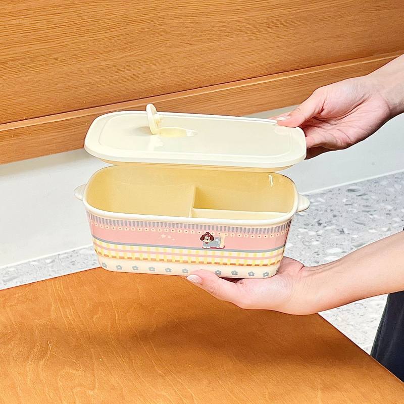Keramička kutija za obrok s pregradom, 301–500 ml, mikrovalna kompatibilnost, čuva hranu toplom, višestruki oblik dizajna, za posao