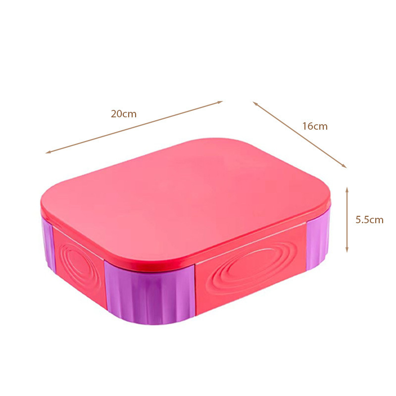 Kutija za ručak s pregradama – izolirana, mikrovalno sigurna, prehrambene kvalitete, kvadratnog oblika, 1–2 L