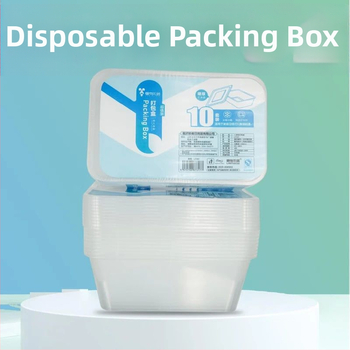 Jednorazová štvorcová krabica na balenie, sada 10 kusov, model 7317, Lazy Rabbit Leju