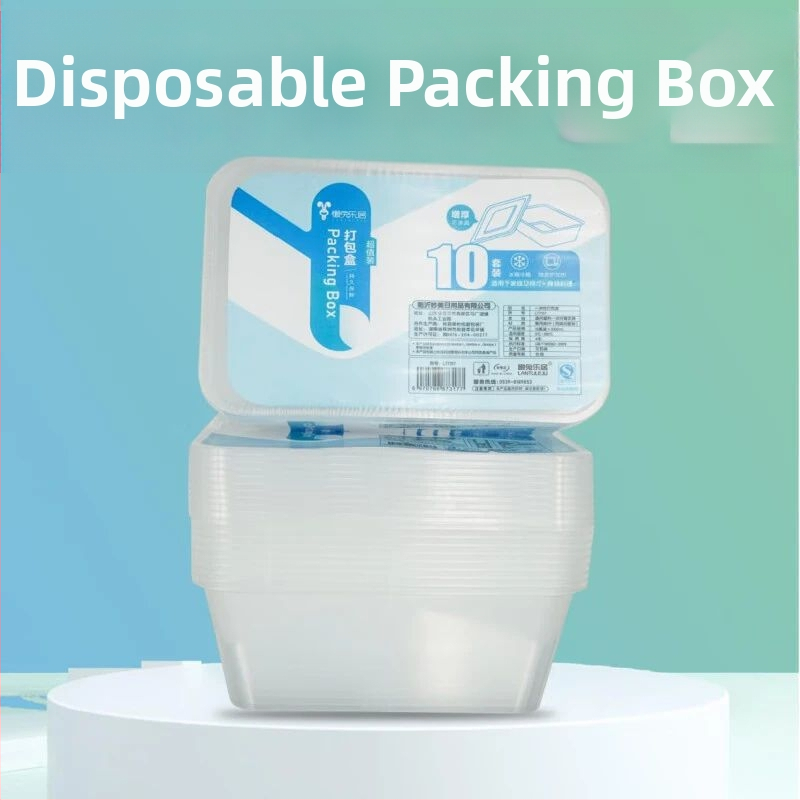 Jednorazová štvorcová krabica na balenie, sada 10 kusov, model 7317, Lazy Rabbit Leju