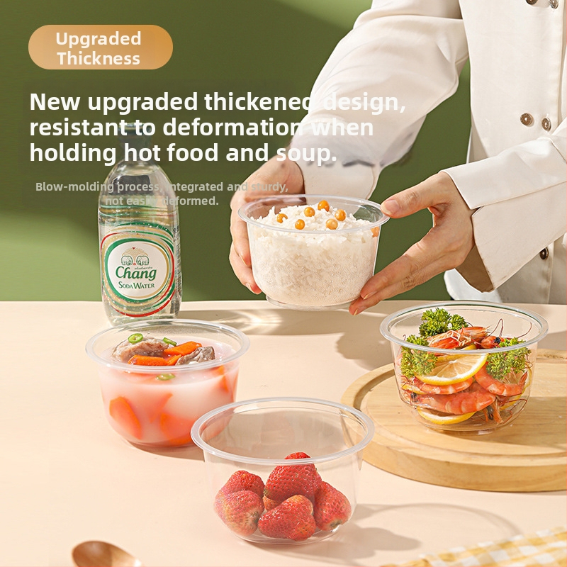 Jednorázové plastové misky, obdĺžnikového tvaru, 401–500 ml, balenie 20 ks, pôvod Guangdong