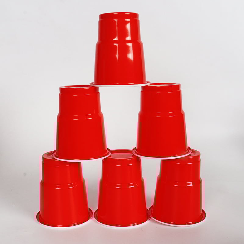 Ühekordne kauss Yongxie, ümmargune, 360 ml, plastikust, logoga trükkimine, kohandatav