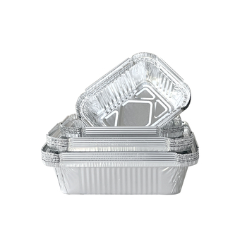 Jednokratna pravokutna kutija od aluminijske folije za roštilj sa poklopcem, prehrambena kvaliteta