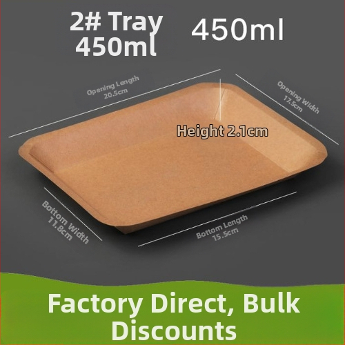 Vienkartinė kraftpopierio kvadratinė lėkštė užkandžiams, vienkartiniam naudojimui, pritaikoma, nebiodegraduojanti