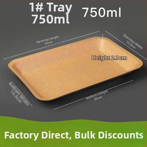 Vienkartinė kraftpopierio kvadratinė lėkštė užkandžiams, vienkartiniam naudojimui, pritaikoma, nebiodegraduojanti