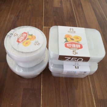 Sanshan recipient plastic dreptunghiular de unică folosință cu capac, cutie alimentară pentru takeout; cuptor cu microunde nu; nebiodegradabil; greutate 100 g; ambalaj 96 buc./cutie; licență XK16-204-01768