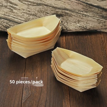 Puidust paadi kujuline ühekordne nõu Art Kitchen Creative – kaasaegne minimalistlik stiil