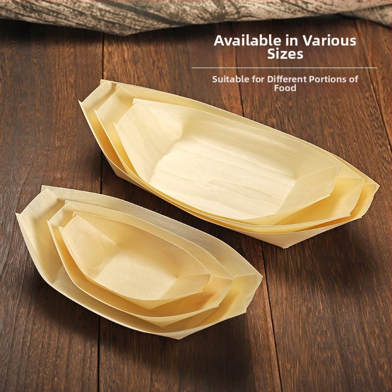 Puidust paadi kujuline ühekordne nõu Art Kitchen Creative – kaasaegne minimalistlik stiil