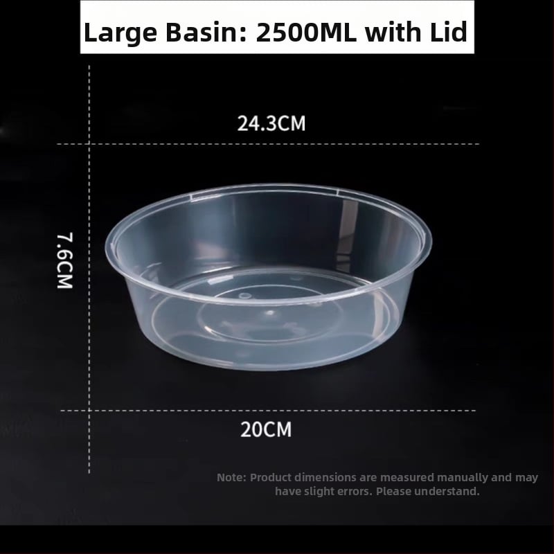 Cutie de prânz de unică folosință, rotundă – raci și fructe, nu este potrivită pentru microunde, imprimarea logo-ului este permisă