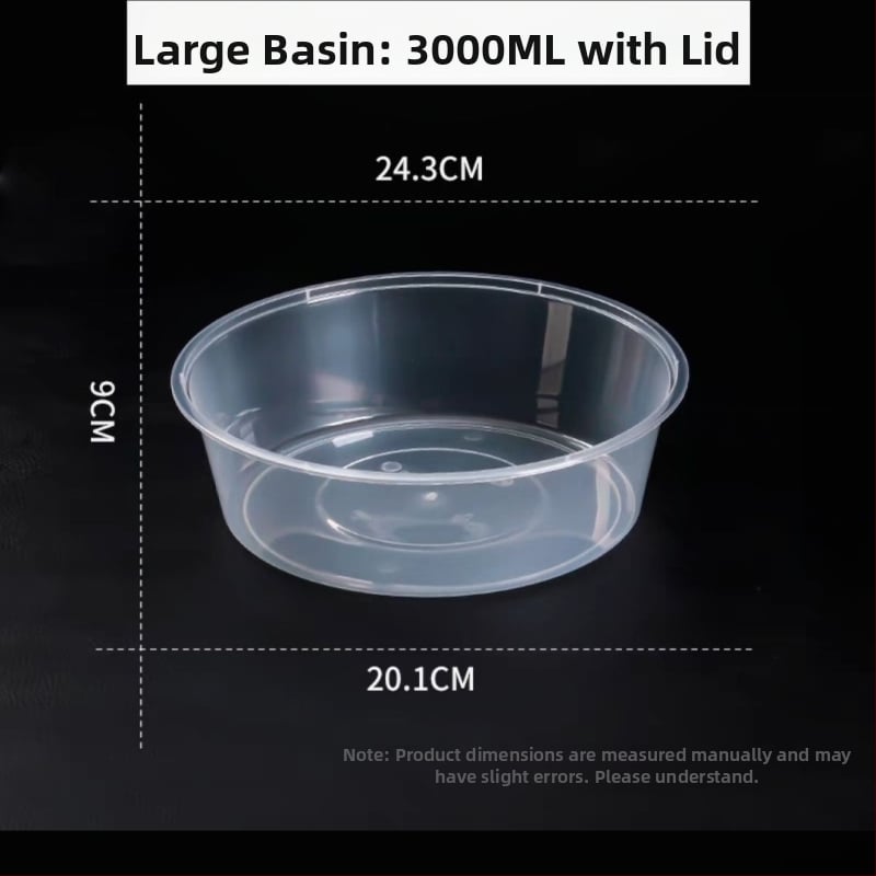 Cutie de prânz de unică folosință, rotundă – raci și fructe, nu este potrivită pentru microunde, imprimarea logo-ului este permisă