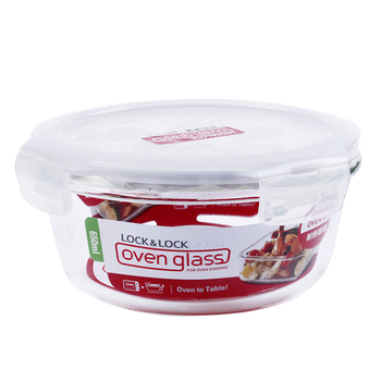 Lock cutie de prânz din sticlă, rezistentă la căldură, sigură pentru microunde – rotundă sau dreptunghiulară, model LLG445, capacitate 301–1000 ml