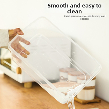 Mingxing debela pravokutna prozirna PP plastična kutija za hladnjak, mikrovalna kompatibilna