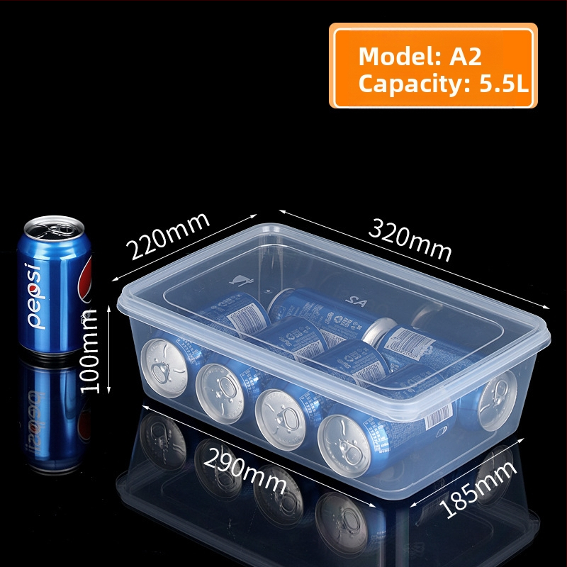 Mingxing debela pravokutna prozirna PP plastična kutija za hladnjak, mikrovalna kompatibilna