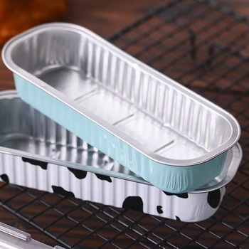 Ühekordselt kasutatav alumiiniumfooliumi küpsetustaldrik, ristkülikukujuline, 200 ml mahutavus, kohandatav, kaubamärk Hong Kong Long