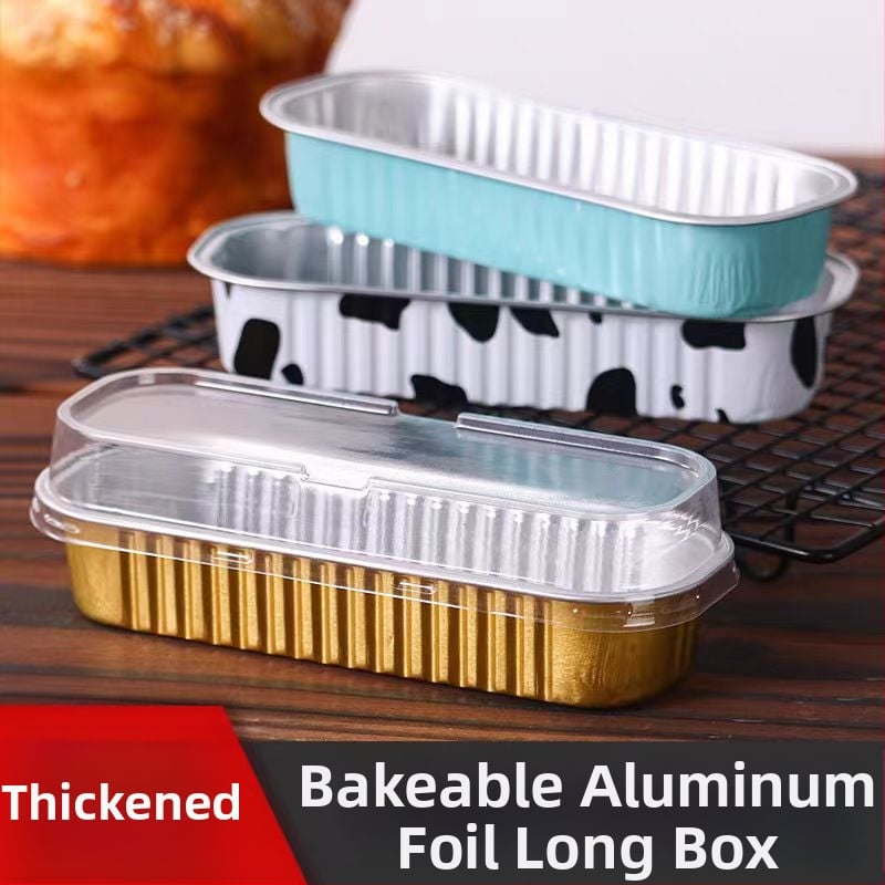 Ühekordselt kasutatav alumiiniumfooliumi küpsetustaldrik, ristkülikukujuline, 200 ml mahutavus, kohandatav, kaubamärk Hong Kong Long